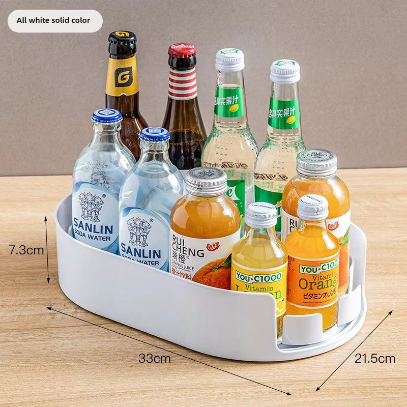 Multifunctional 360° Rotating Refrigerator Organizer