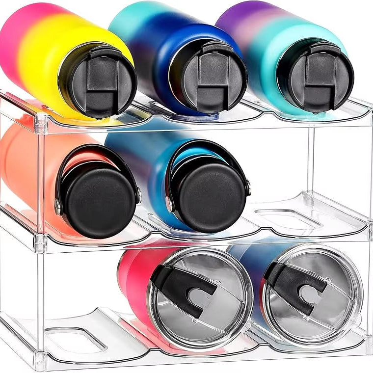 Stackable Water Bottle & Tumbler Storage Rack