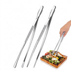 Stainless Steel Kitchen Cooking Tweezers (2pcs)