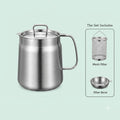 Stainless Steel Deep Fryer Pot with Basket & Strainer