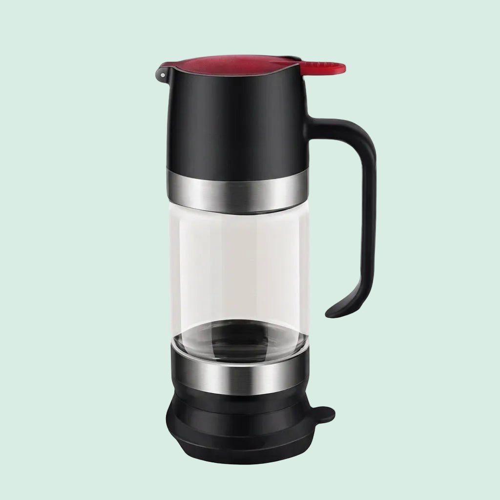 Durable 300 ML Glass Honey Dispenser with Handle