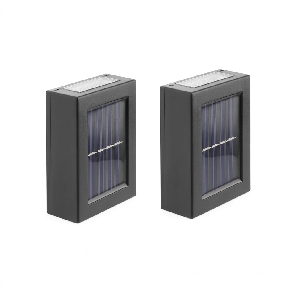 Waterproof Solar Powered Outdoor Patio Wall Decor Light (2PCS)