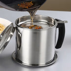 Stainless Steel Cooking Oil Storage Pot 1.3L