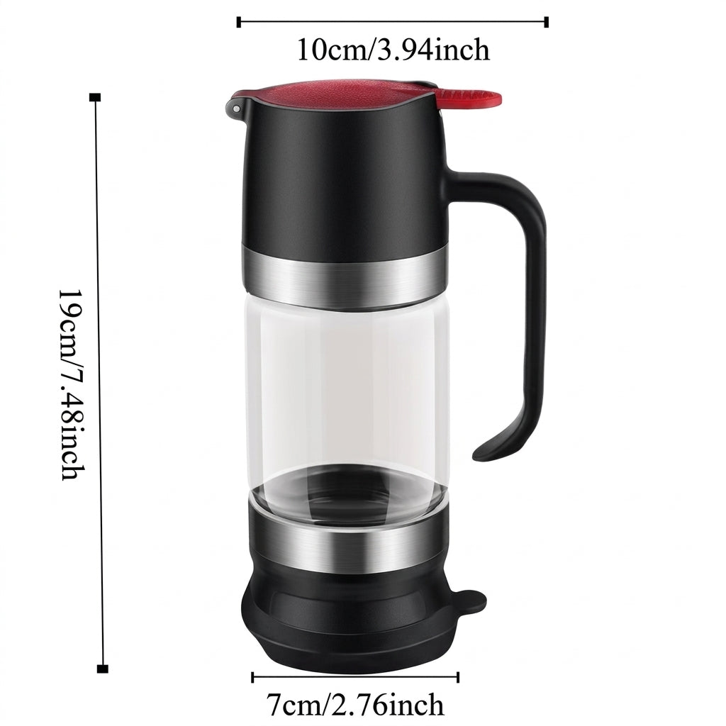 Durable 300 ML Glass Honey Dispenser with Handle