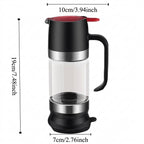 Durable 300 ML Glass Honey Dispenser with Handle