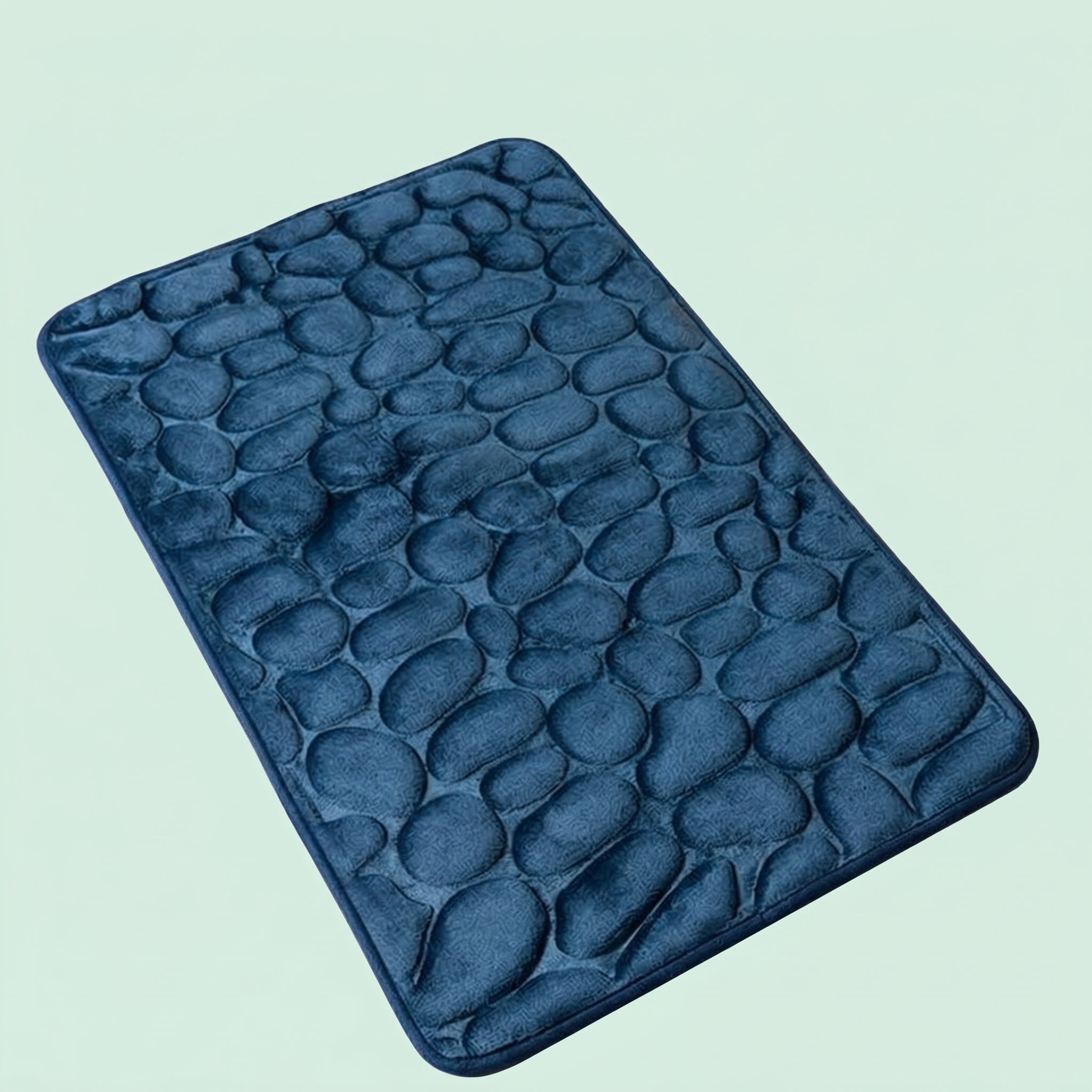 Cobblestone Embossed Bathroom Bath Mat