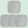 Shower Drain Hair Catcher, Silicone Hair Stopper with Suction Cup (4PCS)