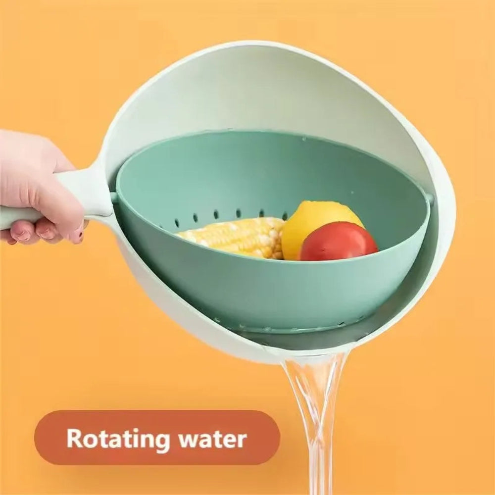 Double Drainer Basket With Handle
