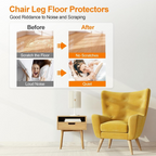 Transparent Chair Leg Floor Protector