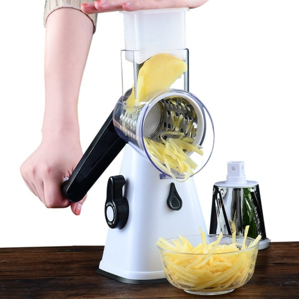 Multifunctional Vegetable Cutter & Mandolin Slicer with Drum Blades