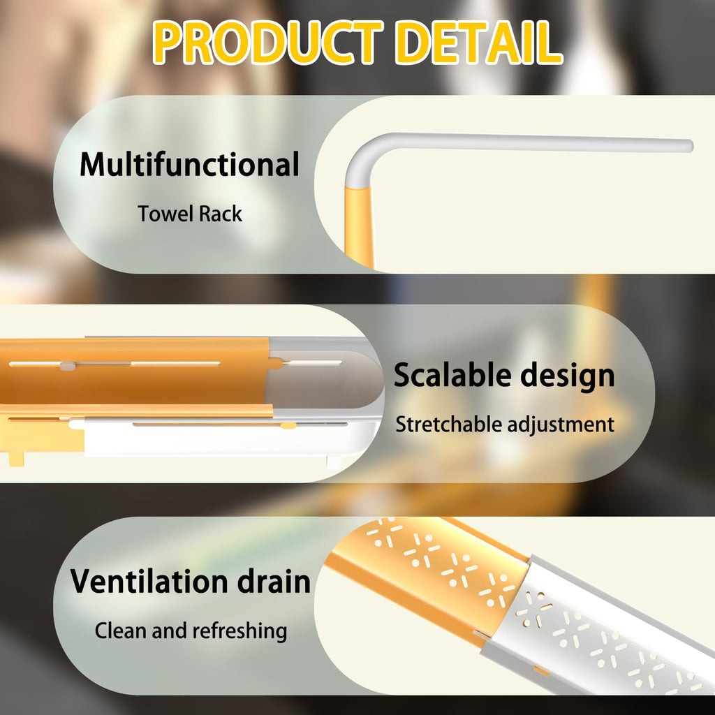 Adjustable Telescopic Sink Caddy Sponge Holder