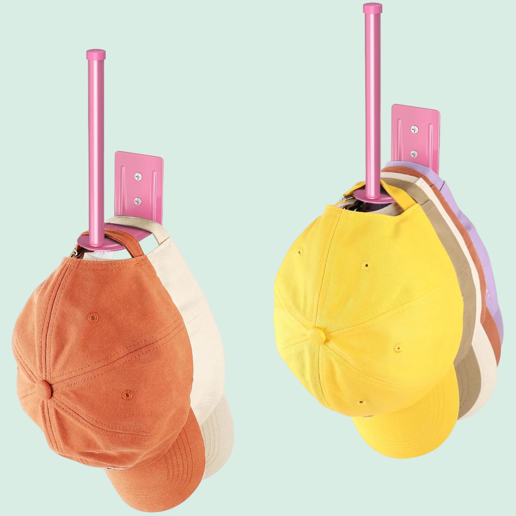 2 Pack Hat Racks for Baseball Caps