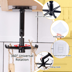 4PCS 360° Rotating Folding Hooks