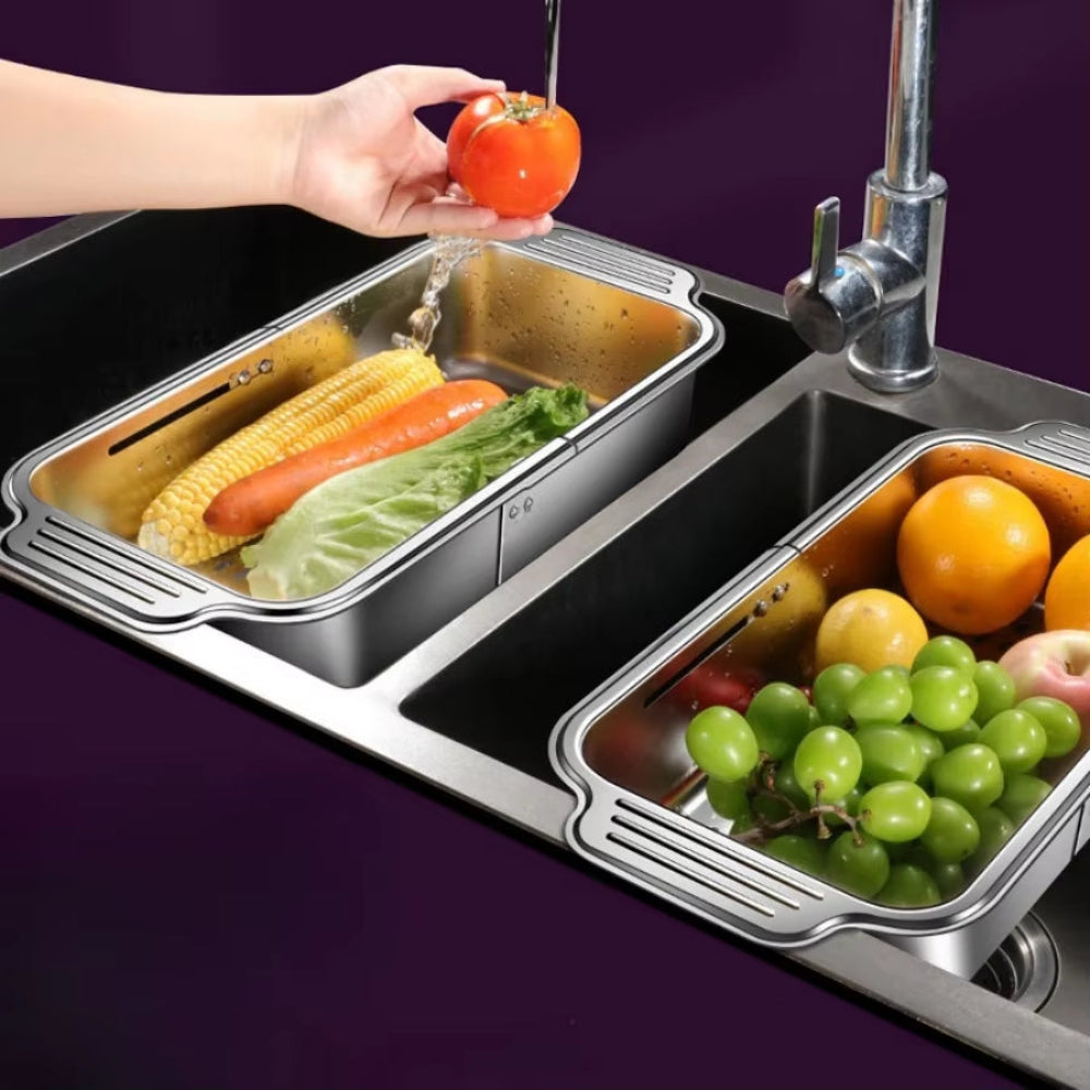 Stainless Steel Expandable Sink Colander Basket
