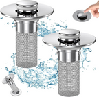 2-Pack Bathroom Sink Stopper & Hair Catcher