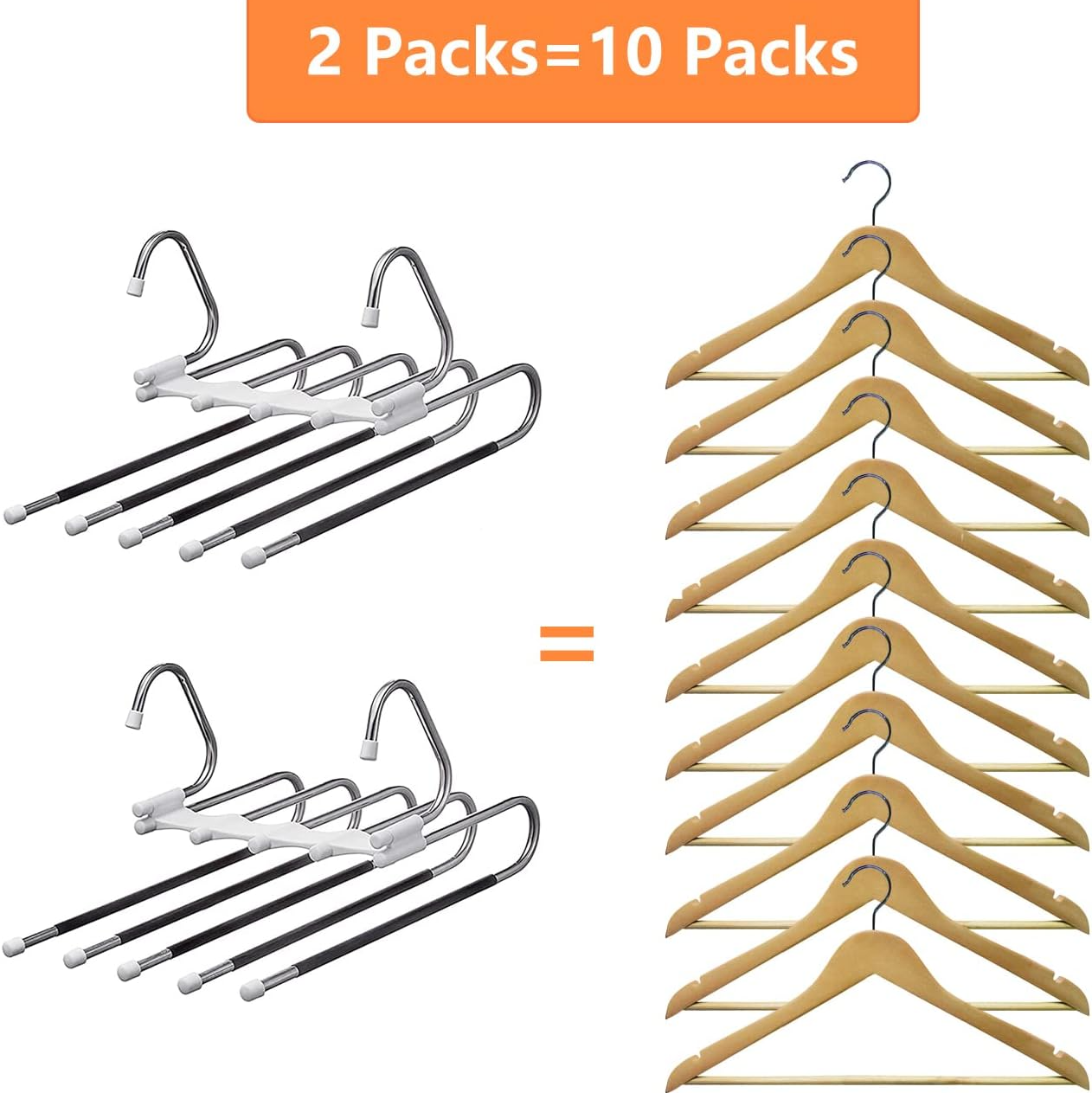 Multi-Functional Pants Rack, Clothes Pants Hangers