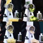 Multifunctional Vegetable Cutter & Mandolin Slicer with Drum Blades