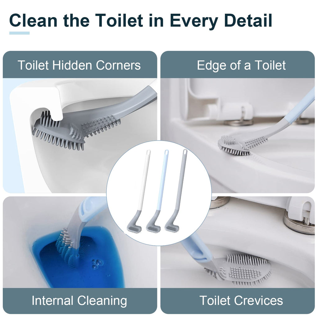 Toilet Cleaning Silicone Brush