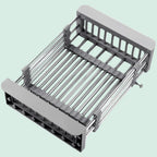 Expandable Over Sink Drain Basket Dish Rack