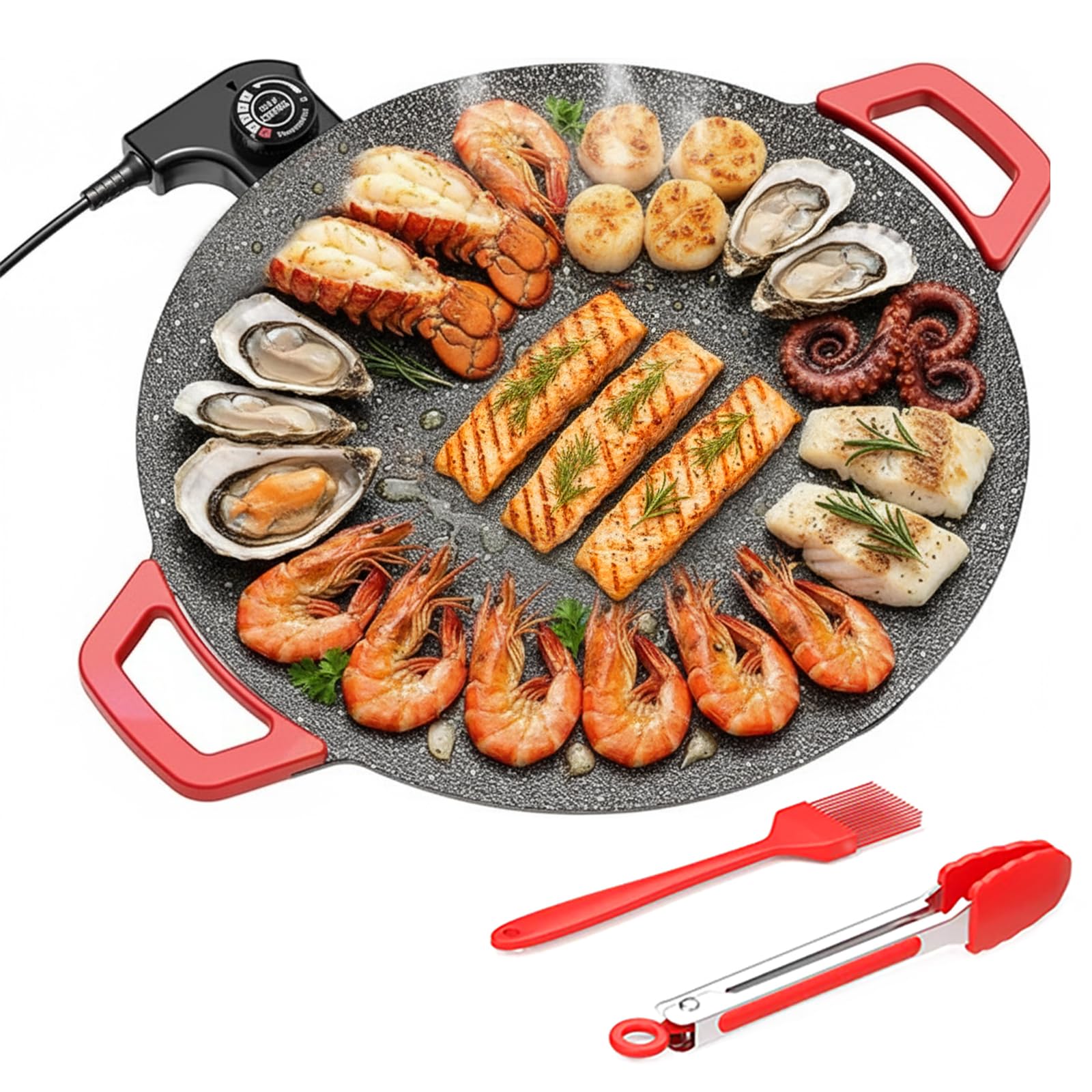 Electric Smokeless Indoor Grill Nonstick Griddle