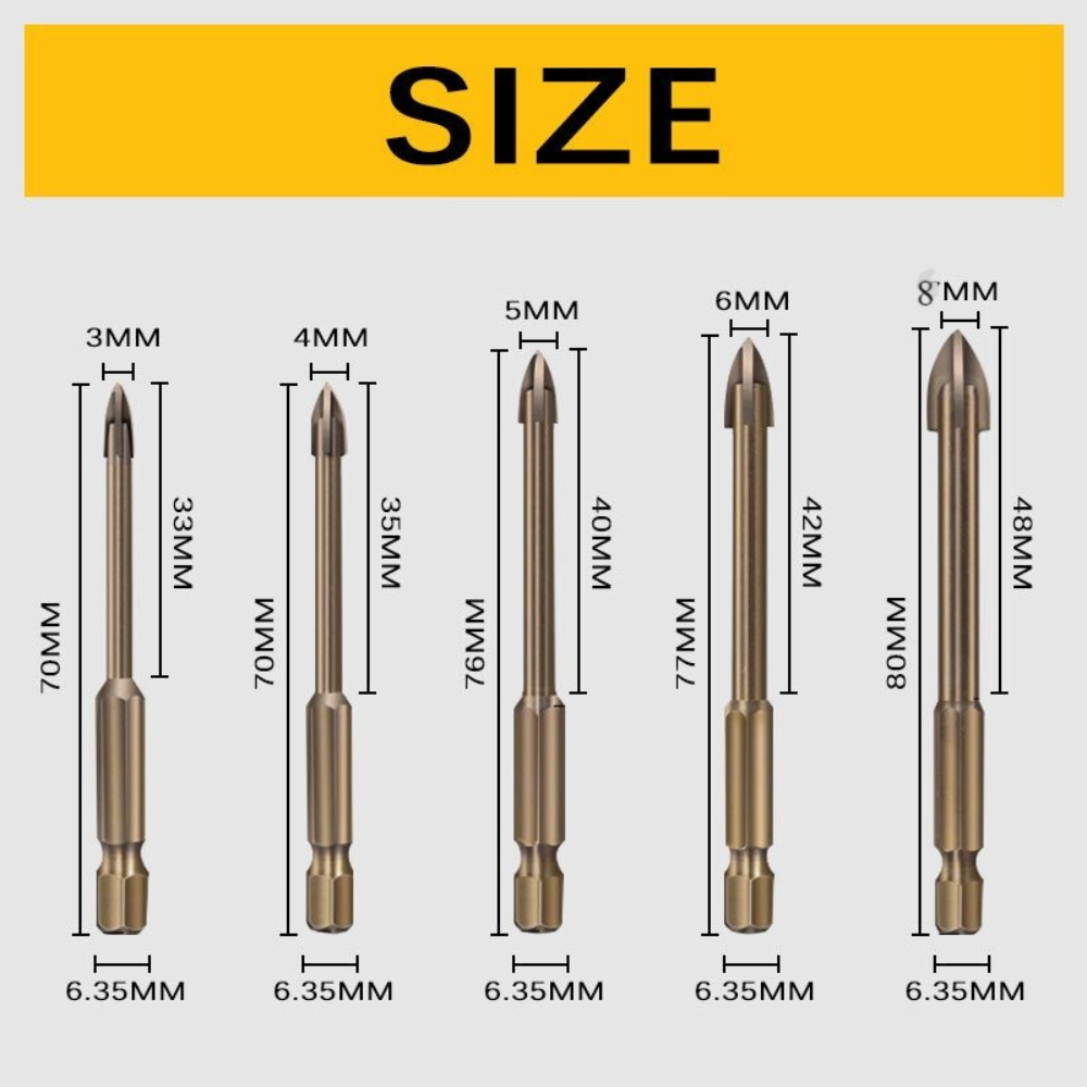 Efficient Universal Drilling Tool 5pcs