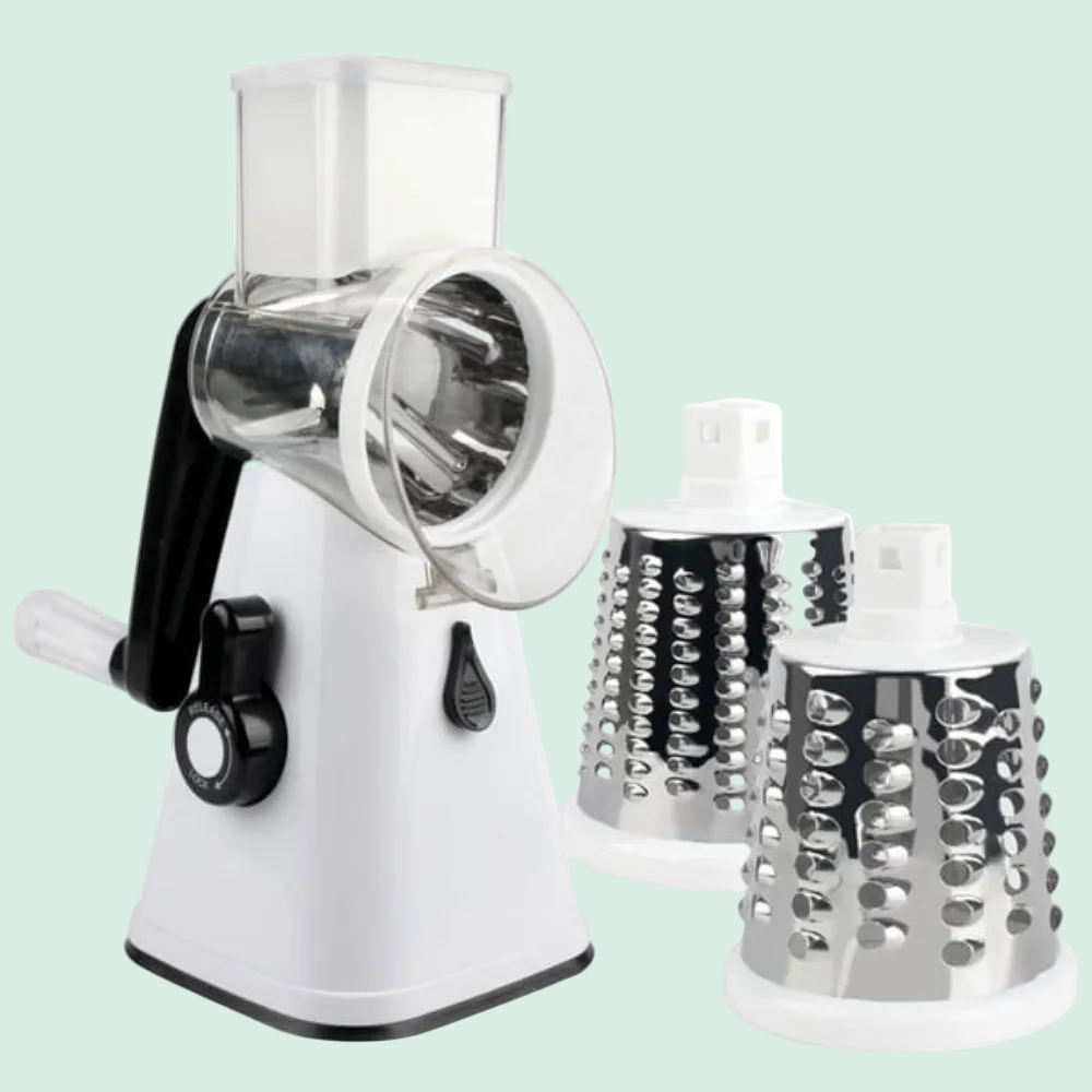 Multifunctional Vegetable Cutter & Mandolin Slicer with Drum Blades
