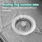 3-in-1 Kitchen Sink Drain Strainer & Stopper