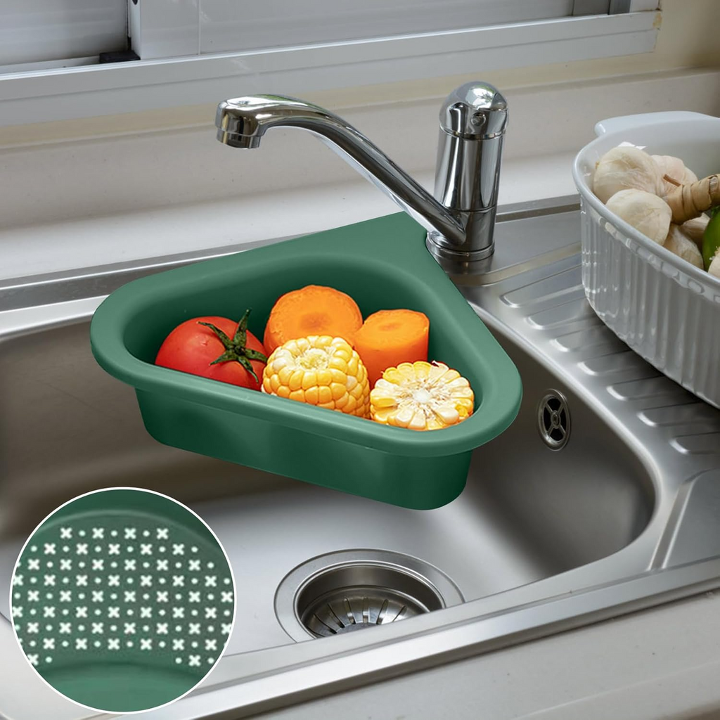 Kitchen Sink Drain Basket Swan Drain Rack, Multifunctional Drainer Rack, Vegetable and Fruit Drainer Basket