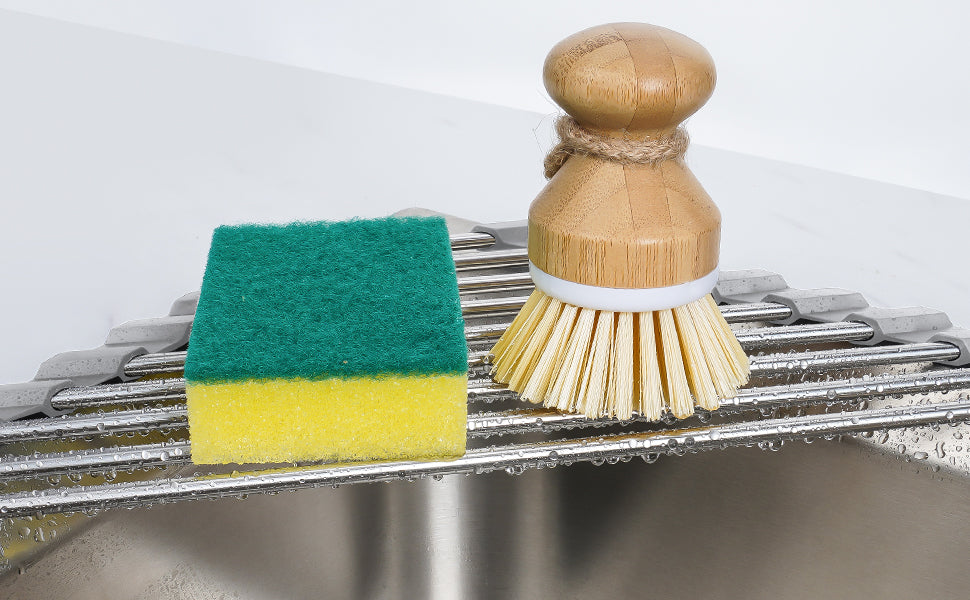 Triangle Roll-Up Dish Drying Rack