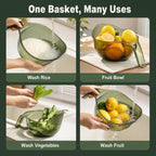 Acrylic Rice Washing & Drain Basket