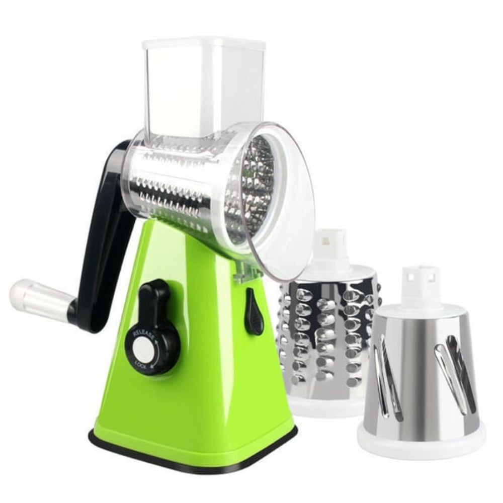 Multifunctional Vegetable Cutter & Mandolin Slicer with Drum Blades