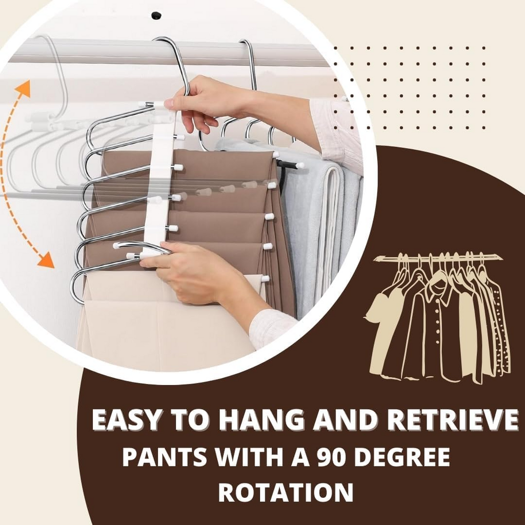 Multi-Functional Pants Rack, Clothes Pants Hangers