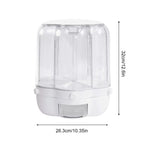 Rotating Rice Dispenser Food Storage Container
