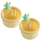 2PCS Cactus Kitchen Sink Drain Strainer Basket
