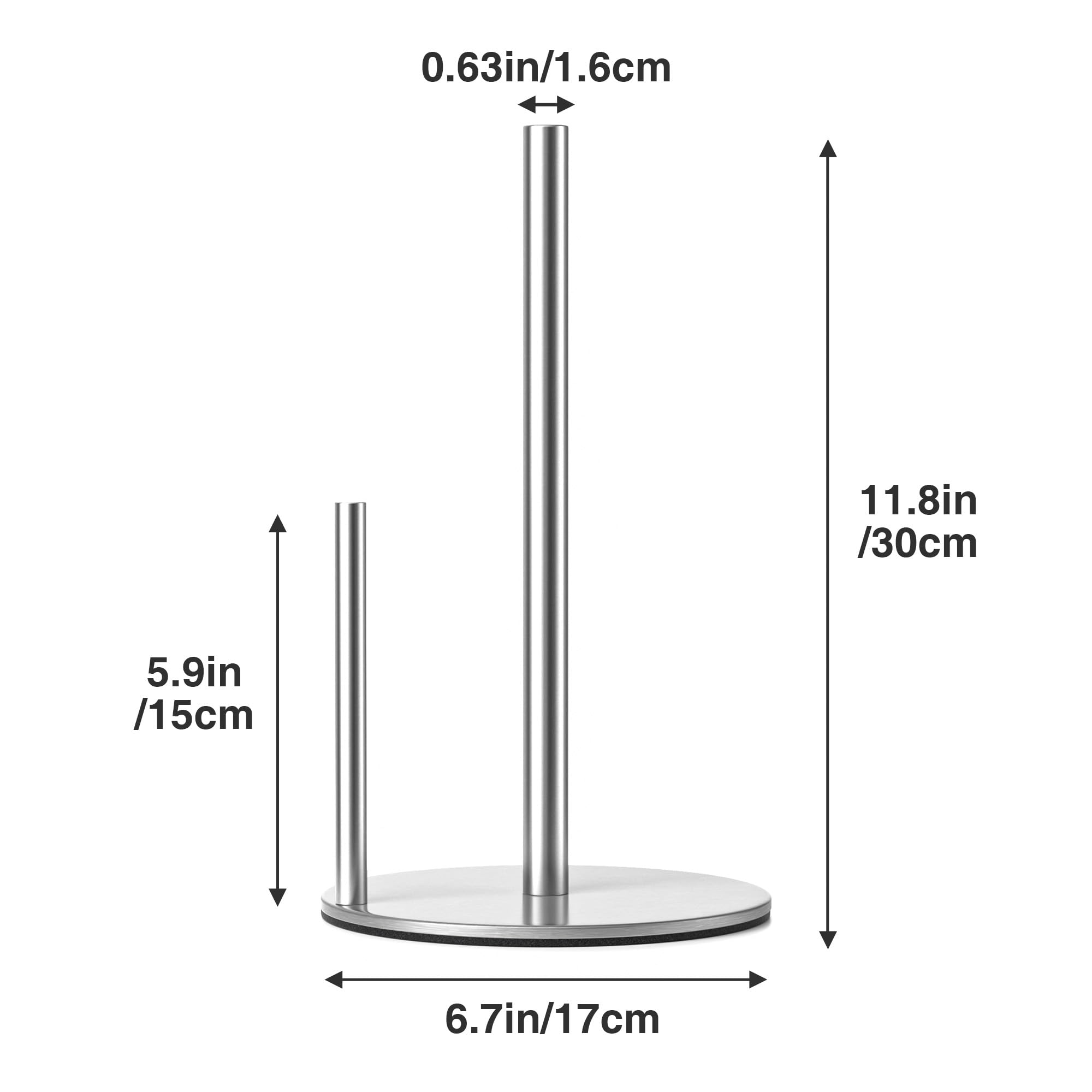 Black Stainless Steel Paper Towel Holder
