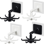 4PCS 360° Rotating Folding Hooks