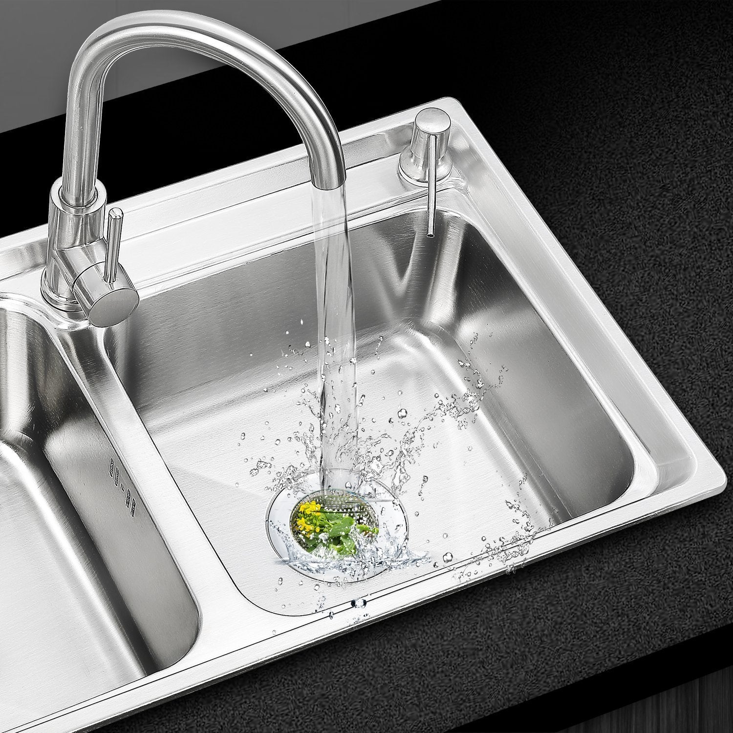 2PCS Kitchen Sink Strainer