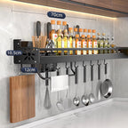 Metal Kitchen Shelf No-Drill Drain Rack