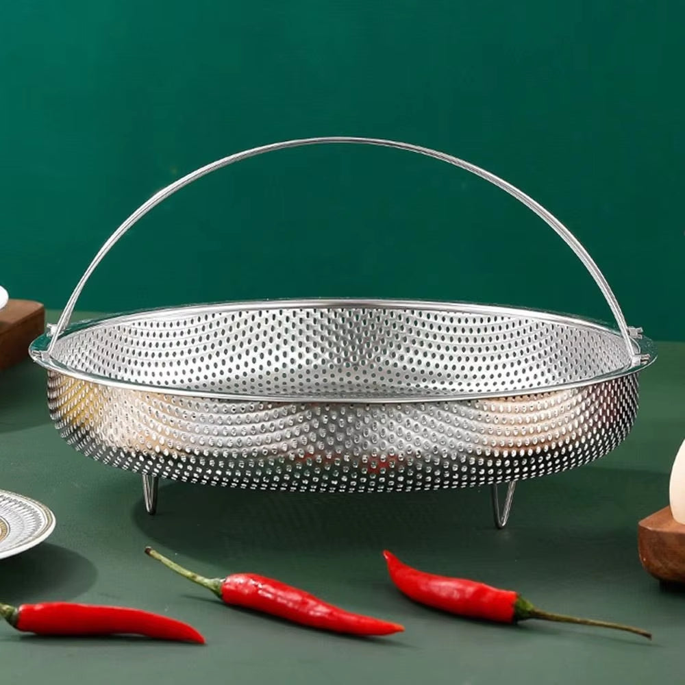 Stainless Steel Steamer Basket with Handle