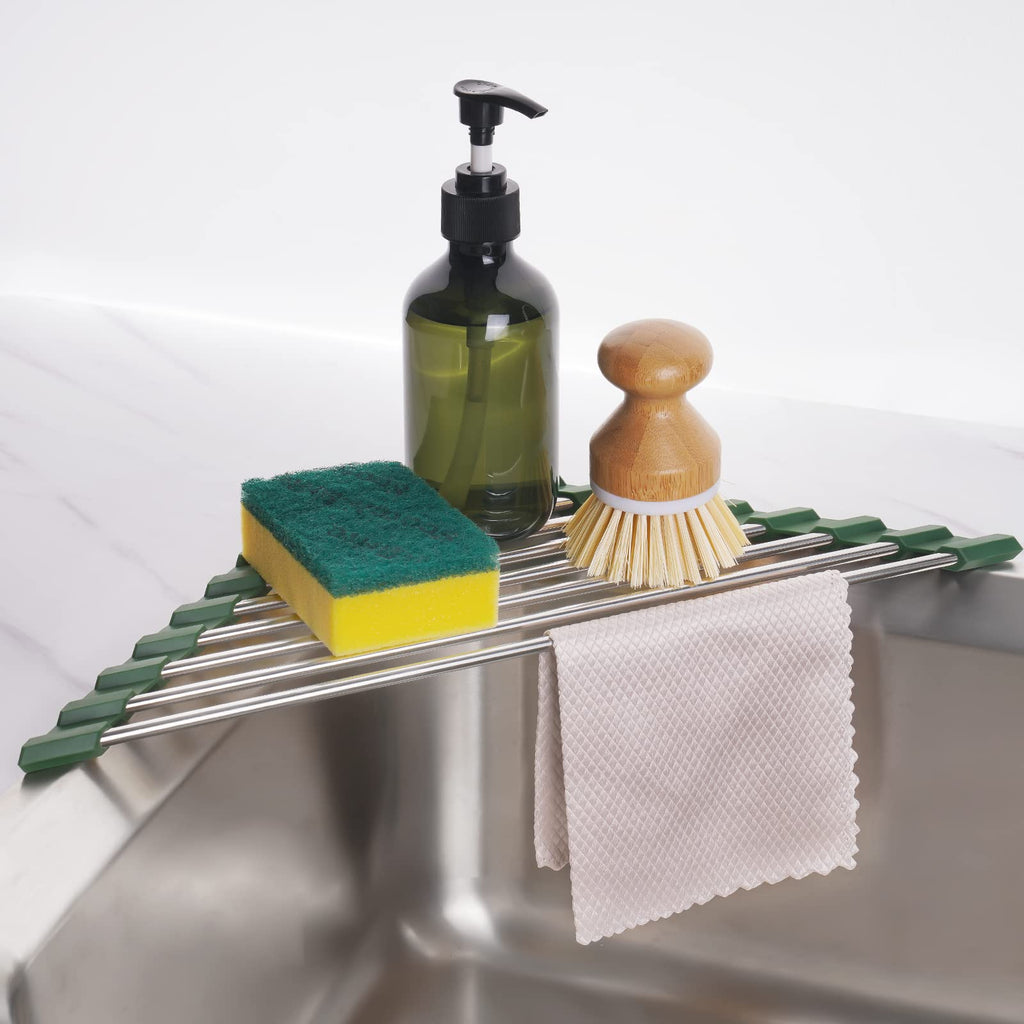 Triangle Roll-Up Dish Drying Rack