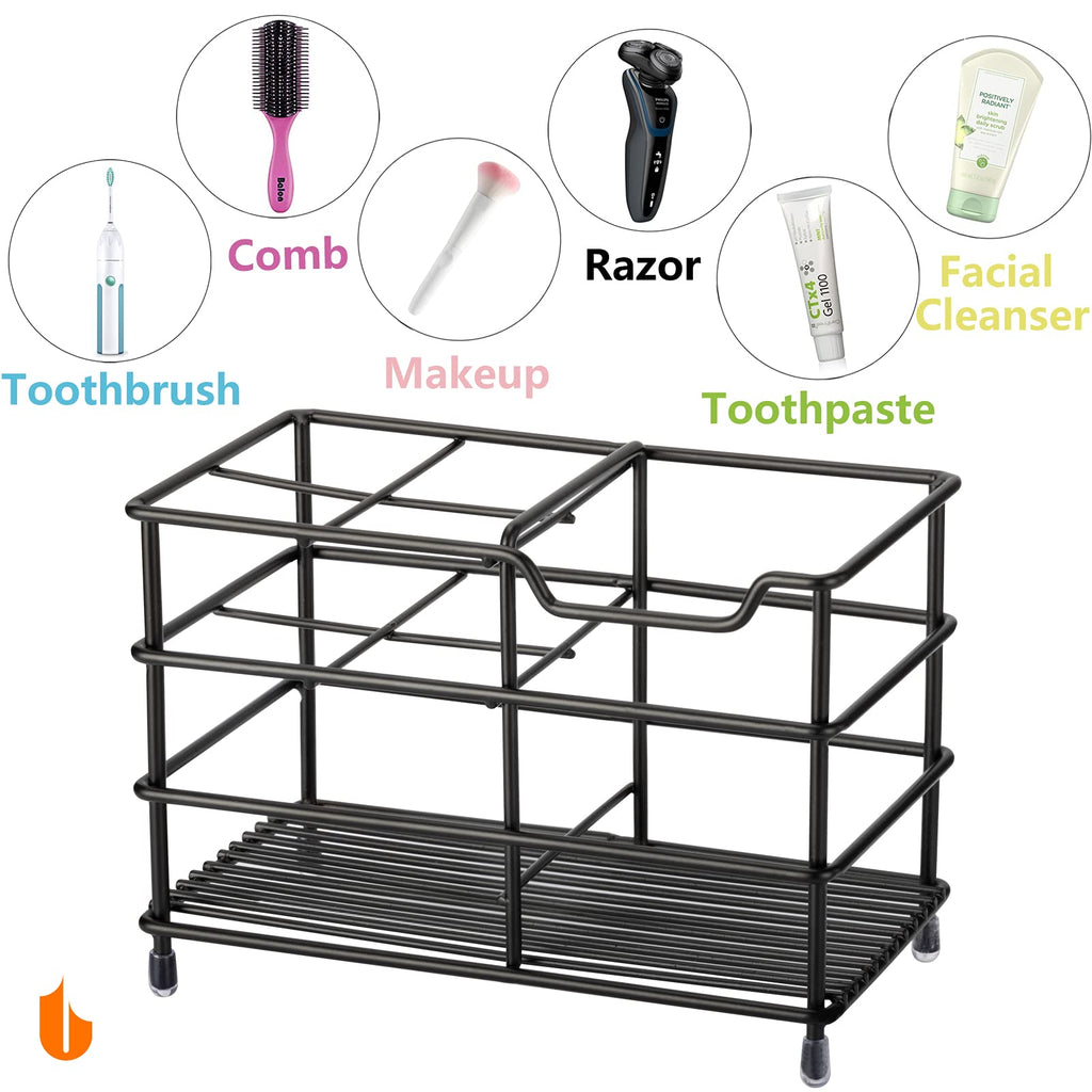 Stainless Steel Toothbrush & Toothpaste Holder