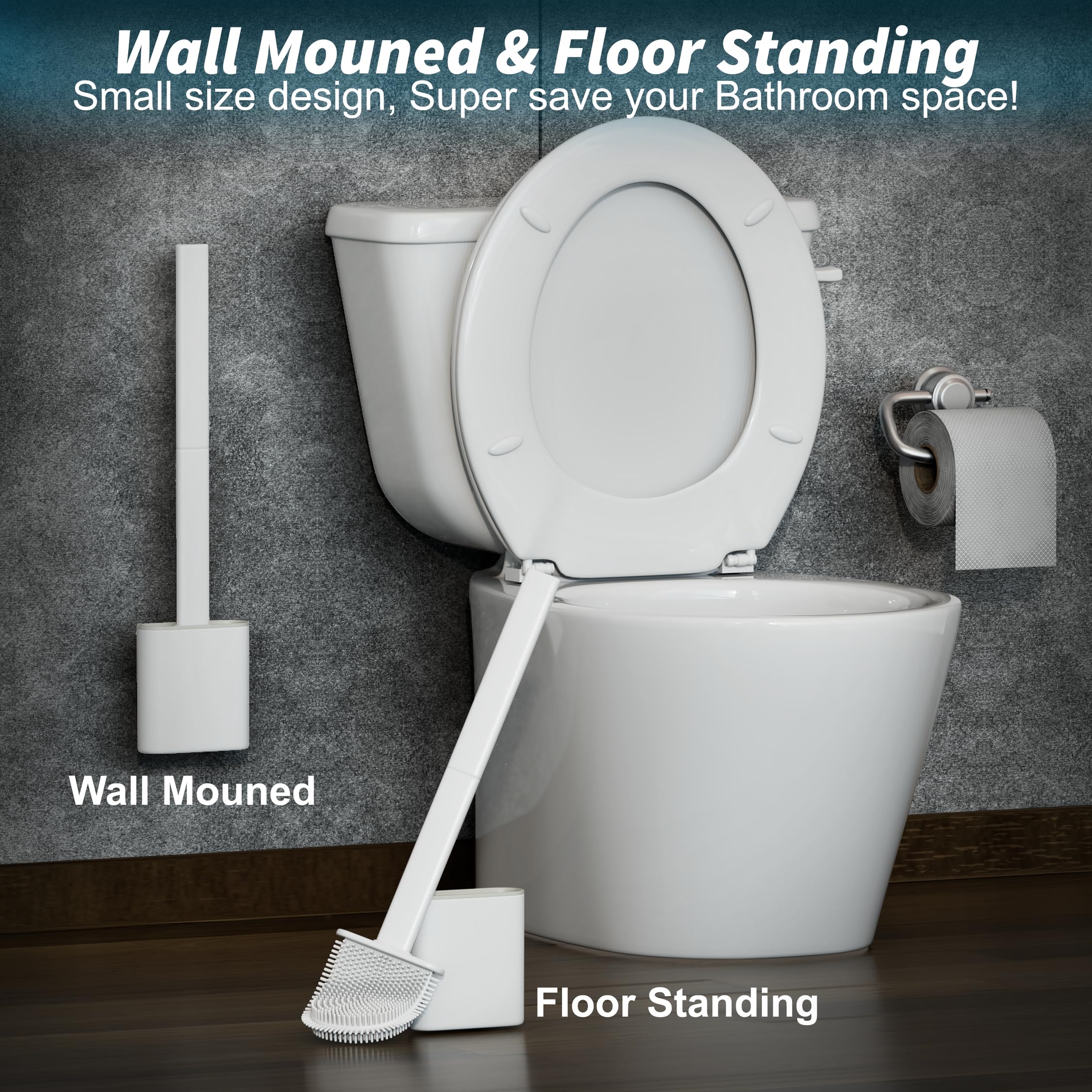 Silicone Toilet Brushes & Holders