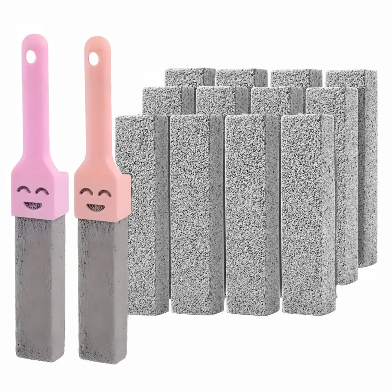 6PCS Pumice Stone Toilet Cleaner with Handle