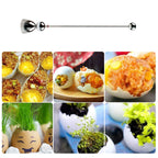 Stainless Steel Egg Cracker & Topper Tool