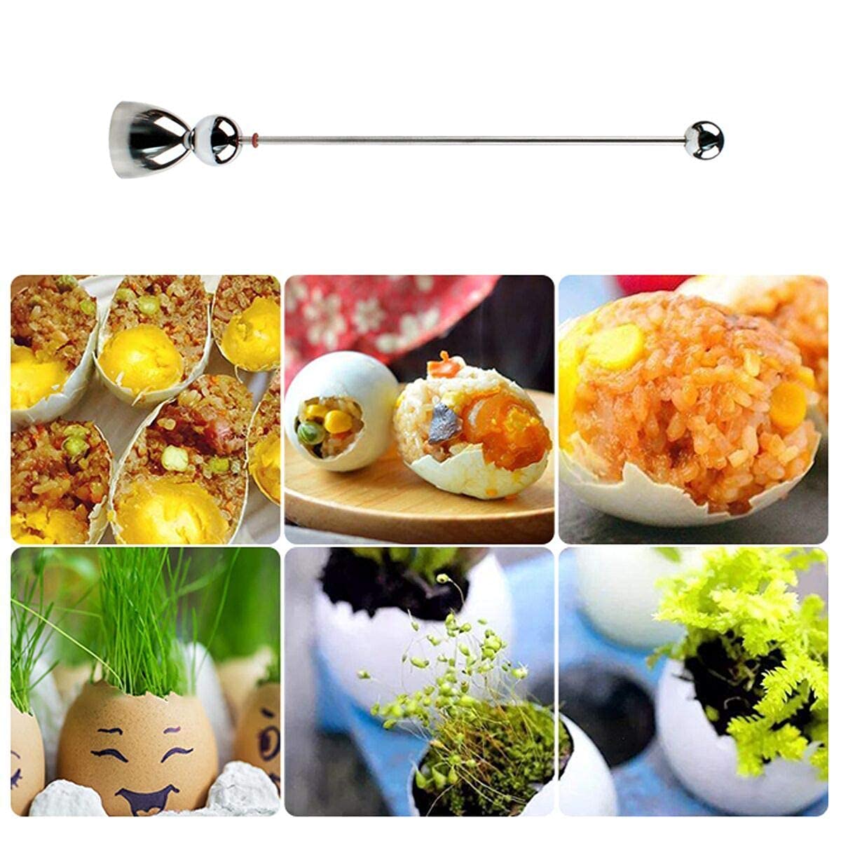Stainless Steel Egg Cracker & Topper Tool