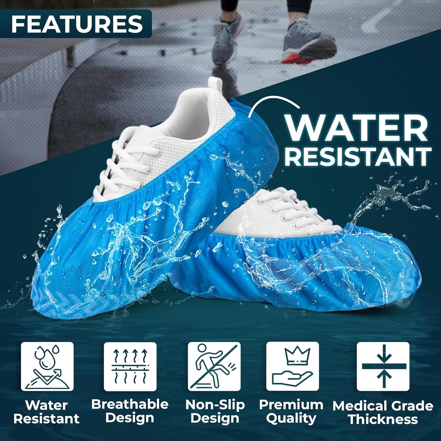 Disposable Non-Slip Non-Woven Shoe Covers