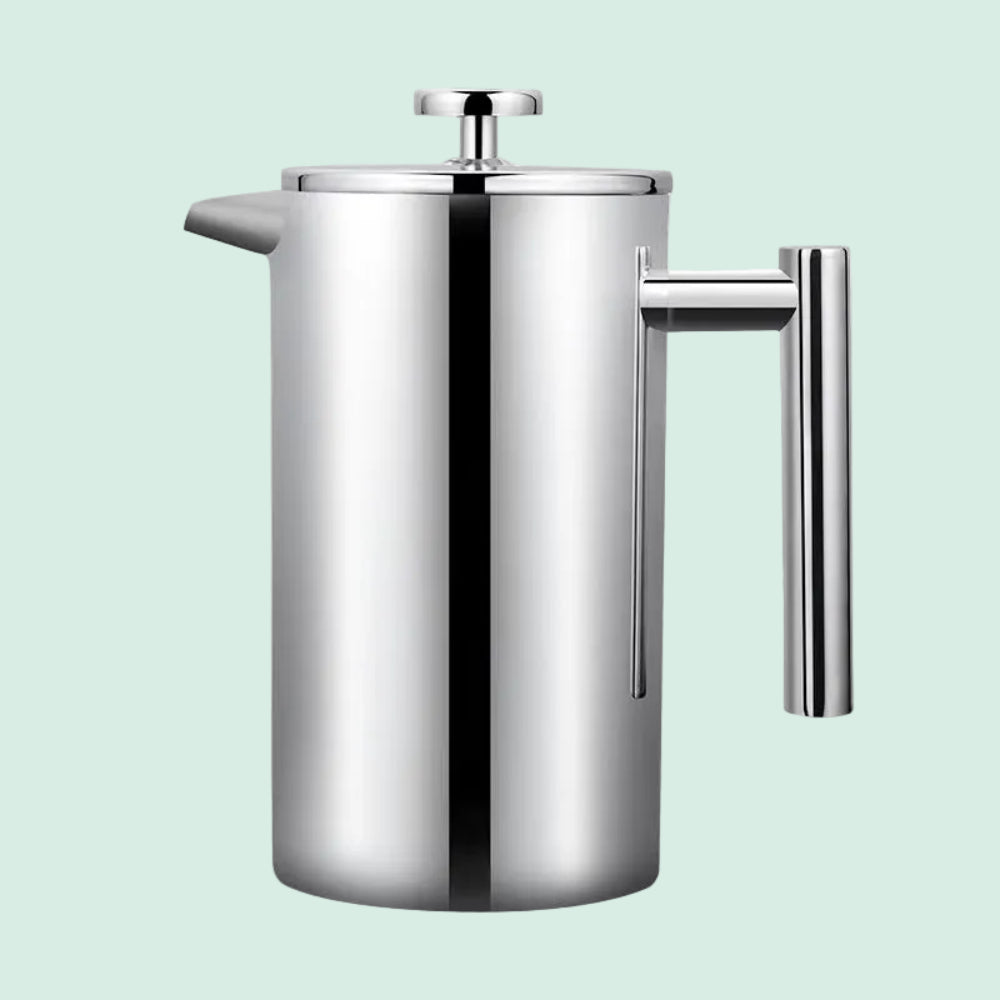 Stainless Steel French Press Coffee Maker Double Wall