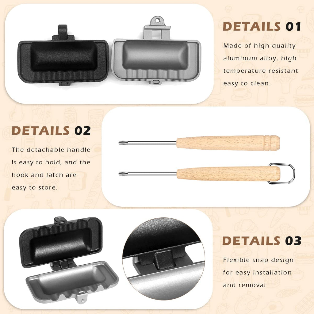 Double-Sided Sandwich Maker Flip Grill Pan