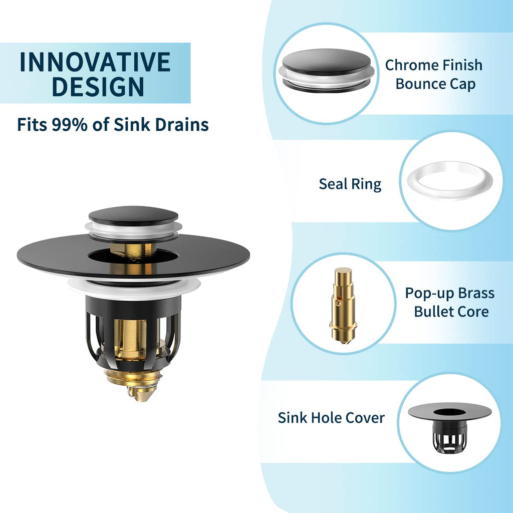 Universal 2 in 1 Bathroom Sink Stopper