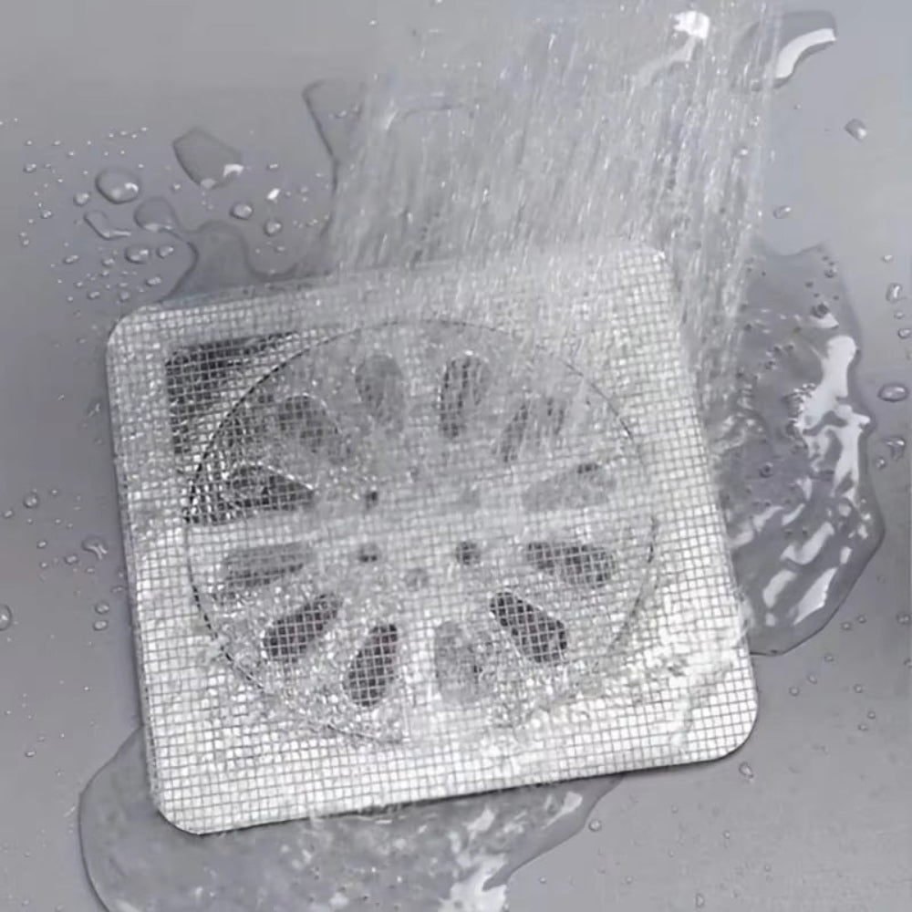 Shower Drain Hair Catcher Mesh Stickers